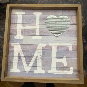 HOME Rustic style sign - wall hanging